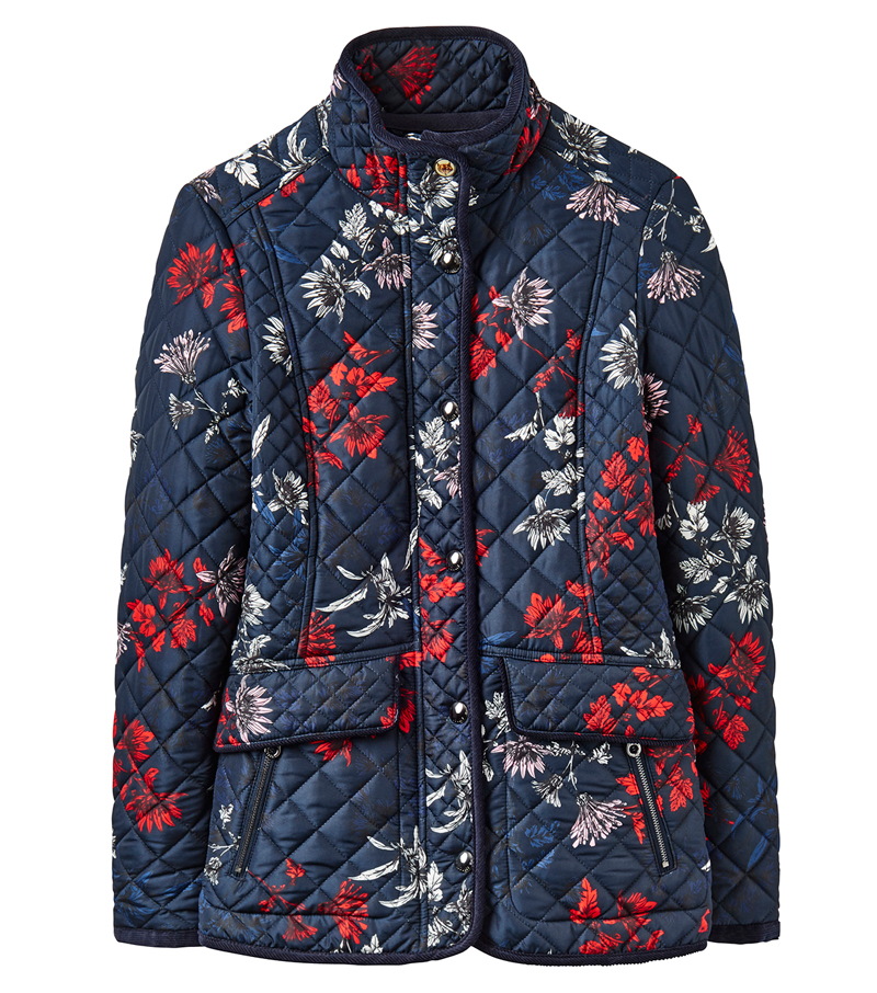 Newdale Print Quilted Jacket by Joules