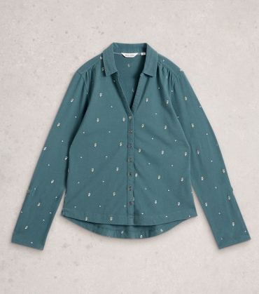 Annie Embroidered Jersey Shirt