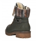 Rieker Knitted Cuff Lace Boot - Green