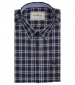 Short Sleeve Oxford Check Shirt - Navy/Red
