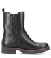 Side Zip Calf Boot - Black