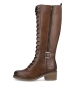 Long Lace Up Boot - Chestnut