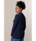 Ruth Turtle Neck Top - Navy