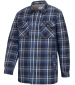 Brunton Check Fleece Shacket - Navy/Gold