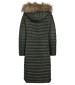 Kempley Padded Fur Hooded Jacket - Lichen Green