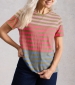 Abbie Stripe Tee - Green Multi