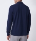 Long Sleeve Pique Polo - Pageant Blue