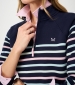 Half Zip Sweat - Navy Multi
