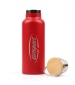 Bamboo Top Vacuum Bottle - Red