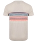 Cody Stripe Printed Tee - Egg Shell