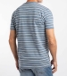 Jefferson Textured Stripe Tee - Blue Mirage