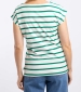 Bowe Organic Striped Jersey Top - Heritage Green