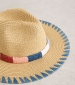 Whipstitch Fedora - Natural Multi