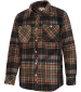 Balbeggie Fleece Shacket - Green/Rust