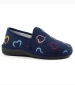 Ladies Joyful Slippers - Navy