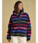Eva Ladies Fleece - Navy Stripe