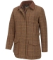 Eden Technical Tweed Field Coat - Bracken/Blackberry