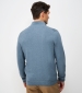 Organic Cotton 1/2 Zip Jumper - Province Blue