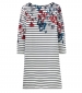 Riviera Print Dress - Fay Floral Stripe