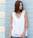 Double Layer Vest Top - White