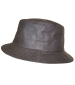 Waxed Cotton Bush Hat - Brown