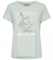 Plant Print TShirt - Aqua