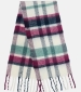 Women's Knitted Scarf - Duck Egg Berry Navy