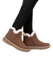 Side Zip Suede Boot - Brown