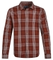Lando Long Sleeve Check Shirt - Rust Leaves