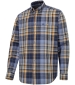 Crail Cotton Shirt - Navy/Gold Check