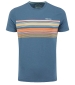 Cody Stripe Printed Tee - Washed Blue