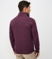 French Rib 1/2 Zip Jumper - Fig Marl