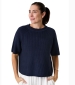 Short Sleeve Raglan Jumper - Navy