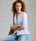 Lizzie Border Embroidered Top - White Print