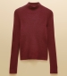 Seamless Knitted Base Layer - Burgundy Red