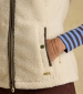 Borg Heritage Longline Gilet - Cream