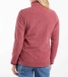 Sarah Eco 1/4 Zip Textured Fleece - Garnet