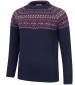 Jura Fair Isle Crew Pullover - Navy