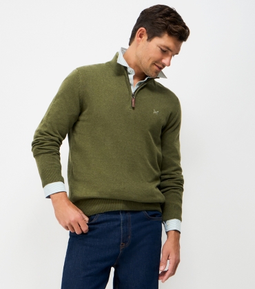 Organic Cotton 1/2 Zip Jumper