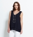 Double Layer Vest Top - Midnight