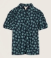 Short Sleeve Embrace Shirt - Tropic Bloom Maritime