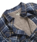 Brunton Check Fleece Shacket - Navy/Gold