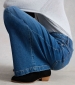 Ayla Wide Leg Jean - Mid Denim