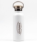 Bamboo Top Vacuum Bottle - White