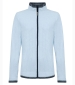 Ariana Full Zip Grid Fleece - Cool Blue