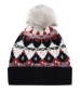 Fair Isle Bobble Hat - Navy