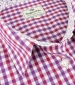 Becky II Shirt - Violet/ Cerise Check