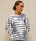 Clara Long Sleeve T Shirt - White Print
