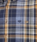 Crail Cotton Shirt - Navy/Gold Check