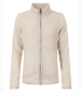Lucille Lightweight Borg Full Zip Fleece - Ecru